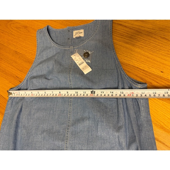 J. Crew Button-back Chambray Shift Dress NWT - Picture 5 of 7
